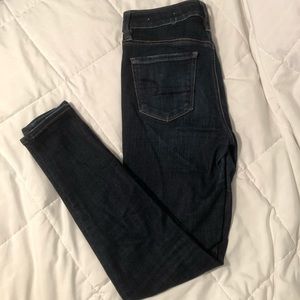American Eagle Dark Wash Hi-Rise Jegging